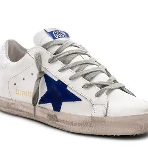 【Golden 】Superstar Night Blue Tap Ice Star★人気商品 メンズ Super-Star スエードスター＆ブルーヒールタブ